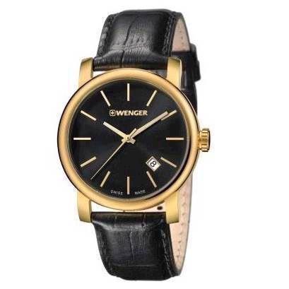 Image of Urban Classic IP forgyldt stål Quartz Herre ur fra Wenger, 01.1041.123